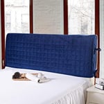 Headboard Cover Quilted Slipcover， Protector Stretch Dustproof Thickening Bed Head Cover for Beds Decorative Protectors for Headborad,Blue(B)-150CM