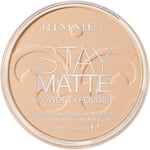 Stay Matte Long Lasting Pressed Powder by Rimmel London Transparent 001, 14G