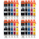 4 Go Inks Set of 5 Ink Cartridges to replace Canon PGI-570 and CLI-571 Compatible/non-OEM for PIXMA Printers (20 Inks),C-570/571-5SET-4,Black (CLI), Cyan, Magenta, Yellow,High Capacity