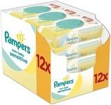 Pampers New Baby Sensitive Wet Wipes - Pack of 12 (600 Wipes)