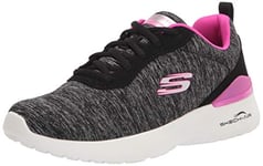 Skechers Womens Skech Air Dynamight Trainers - Black/Hot Pink - UK 5.5