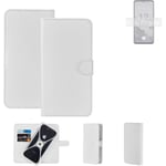Protective cover for Nokia X30 5G Wallet Case white flipcover flipcase