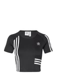 T-Shirt Sport Crop Tops Short-sleeved Crop Tops Black Adidas Originals