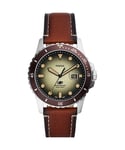 Fossil Blue Mens Brown Watch FS5961 Leather (archived) - One Size