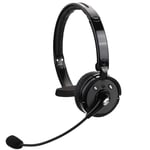 SovelyBoFan Universal Mono Headphones with Mic Noise Reduction Connect Two Devices Handsfree Calls for