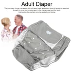 (501 Gray)Adult Diaper Adjust Washable Elderly Diaper Reusable Incontinence SG5