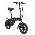 LAZNG Electric bicycle Lightweight and Aluminum Folding Electric Bikes with Pedals, Power Assist and 36V Lithium Ion Battery with 14 inch Wheels and 250W Hub Motor Fixed speed cruise