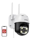 ZOSI C296 WiFi 8MP dual Pan Tilt IP66 outdoor camera + 32GB microSD card