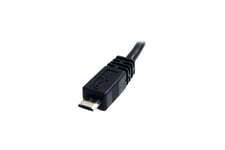 StarTech.com 6in Micro USB Cable - A to Micro B - USB to Micro B - USB 2.0 A Male to USB 2.0 Micro-B Male - 6-inches - Black (UUSBHAUB6IN) - USB-kabel - USB til Micro-USB Type B - 15 cm