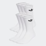 adidas Trefoil Cushion Crew Socks 6 Pairs Unisex