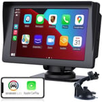 TOGUARD CarPlay Android Auto Radio, 7" pekskärm trådlös bilstereo Bluetooth Multimedia med GPS/Handsfree/Musik