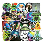 50Pcs/Pack Alien Graffiti Stickers ET UFO Cartoon Stickers Gifts Toys for Children DIY Skateboard Laptop Car Phone Decal Sticker