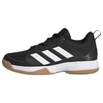 adidas Ligra 7 Indoor Shoes Chaussures de Running Compétition, FTWR White/Core Black, Numeric_33_Point_5 EU