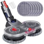Elektrisk mopphuvud för Dyson V11 V10 V15 V8 V7 dammsugare borsthuvud med tank och 6 tvättbara moppar