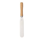 KitchenCraft Small Palette Knife / Cake Spatula, Metal with Wooden Handle, 13.5 cm Blade, Silver/Beige, 23 cm (9 inches)