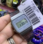 Casio F-91WS-8D Vintage Series Gray Transparent Resin Youth Digital Unisex Watch