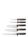 Ff Large Knife Set, 5 Parts Home Kitchen Knives & Accessories Knife Sets Black Fiskars