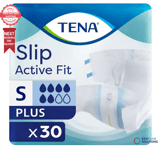 TENA Slip Active Fit Plus (PE Backed) - Small - 1730 ml - 30 Incontinence Slips