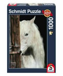 Equine Beauty, grey horse. Schmidt Jigsaw 1,000 piece, new & sealed.