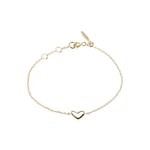 Loving Heart Medium Single Bracelet Gold