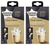 12 x Tommee Tippee Closer to Nature Milk Powder Dispensers - Fits up to 8 scoops