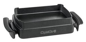 TEFAL OptiGrill XA7258 Plat de cuisson anti-adhésif avec poignées isolées thermiquement Passe au lave-vaisselle Pour gratins, pain, bonbons, etc. OptiGrill+ et OptiGrill Elite 1,6 l