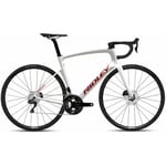 Ridley Bikes Noah Disc 105 R7150 Carbon Road Bike - Pearl White / Candy Red Metallic S White/Candy