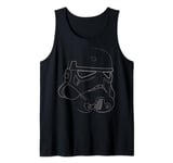 Star Wars Stormtrooper Helmet Lines Tank Top