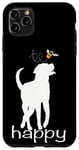 Coque pour iPhone 11 Pro Max Be Happy Labrador Retriever Labrador Chocolat Marron Doré