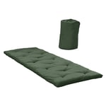 Inside75 Lit futon standard BED IN A BAG couleur vert olive