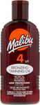 Malibu Sun SPF 4 Bronzing Tanning Oil, Water Resistant, Coconut Scented, 200Ml