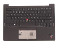 Sunrex - Ersättningstangentbord för bärbar dator - med Trackpoint, UltraNav - bakgrundsbelyst - QWERTY - Engelska - Europa - FRU - med övre skydd - för ThinkPad X1 Carbon Gen 10 21CB, 21CC