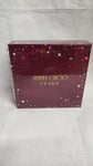JIMMY CHOO FEVER GIFTSET 100ML EDP + 7.5ML EDP + 100ML BODY LOTION FREE DELIVERY