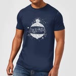 Harry Potter Yule Ball Baubel Men's Christmas T-Shirt - Navy - XL