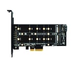 PCIE to M2 Adapter M2 SSD NVME M Key M.2 NGFF B Key SATA Port to PCI Express 3.0 x4 Raiser Card Suppor 2280 2260 2242 2230 22110