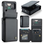 CaseMe Plånboksskal RFID-skydd Samsung Galaxy Z Flip 4 svart