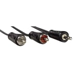 HAMA High grade Minijack 3.5mm til 2xPhono kabel - 5 m