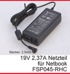 19V 2,37A Power Adapter FSP FSP045RHC 2,5mmSTECKER Medion Asus Netbook HP N30 MM