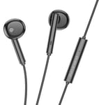 Hörlurar in-ear USB C - Borofone Svart Rak Design