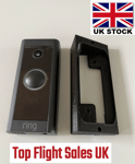Angle Mount for Ring Video Doorbell Wired Left Right Wedge 10 Degrees BLACK UK