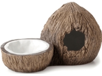 Exo Terra Exo Terra Water bowl with hiding place, coconut 21 x 12 x 11.5 cm