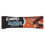 Corny Protein Bars Box With Delicious Chocolate With 30% Protein And No Added Sugars 50g 18 Units Clear