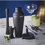 Bartender Kit med Shaker & Tillbehör - Barset / Cocktail Set Svart