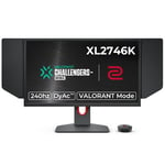 BenQ ZOWIE XL2746K Gaming Monitor (27 inch, 240 Hz, 0.5ms, DyAc+, XL Setting to Share, S switch, Shielding Hood)