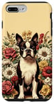 Coque pour iPhone 7 Plus/8 Plus Boston Terrier vintage