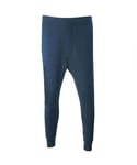 Dsquared2 Mens Maple Leaf Branded Navy Sweatpants - Blue Cotton - Size X-Large
