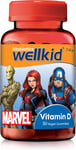 Wellkid Marvel Vitamin D, 50 Tabletes