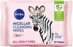 NIVEA Limited Edition Micellar Cleansing Wipes (25pcs), 25 count (Pack of 1)