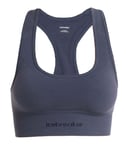 Icebreaker Icebreaker Women Merino Seamless Active Bra Graphite XS, Graphite