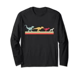 Dinosaur Doberman Evolution Fun Paleontology Long Sleeve T-Shirt